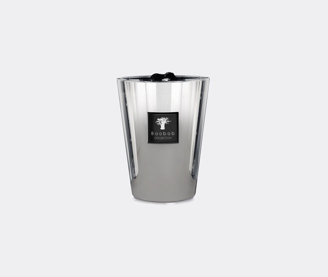 Baobab Collection 'Les Exclusives Platinum' candle, large SILVER BAOB23LES752SIL