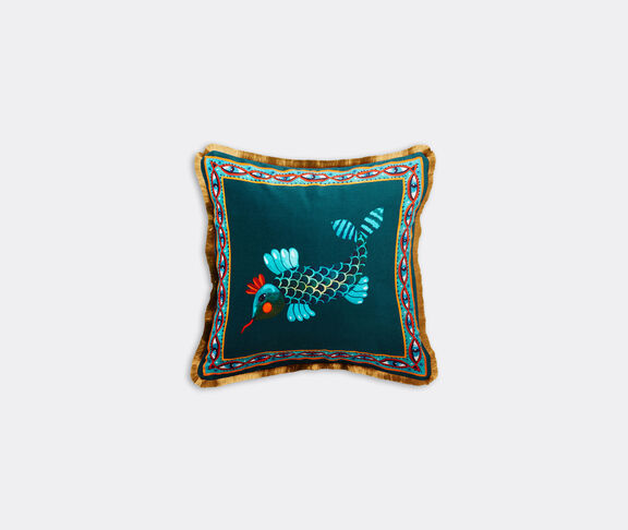 La DoubleJ 'Fish Friend' velvet cushion undefined ${masterID}