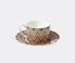 Missoni 'Zig Zag Jarris' teacup and saucer, set of two, beige Multicolour MIHO22ZIG422MUL