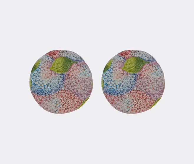 Les-Ottomans 'Ortensie' dessert plate, set of two MULTICOLOUR OTTO23ORT742MUL