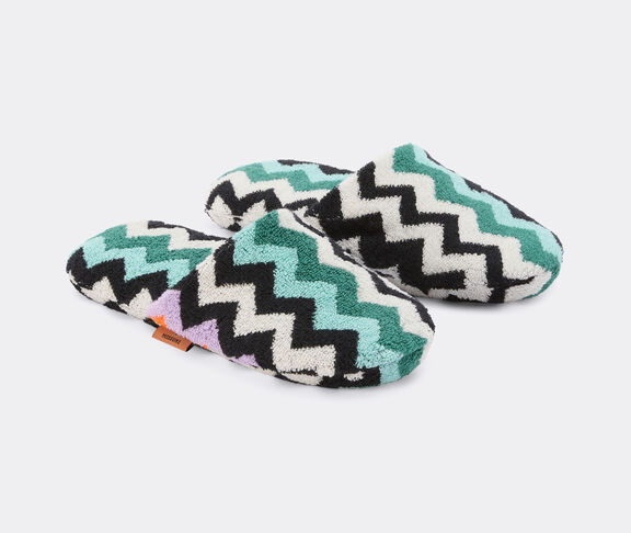 Missoni 'Best' soft slippers, turquoise multicolor undefined ${masterID}