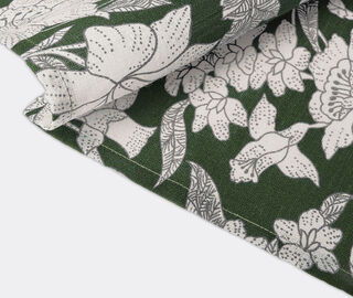 La DoubleJ 'Lilium Avorio' large napkin, set of two GREEN LADJ22LAR529MUL