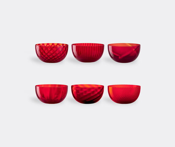 NasonMoretti 'Idra' assorted cups, set of six, red Red NAMO23IDR620RED