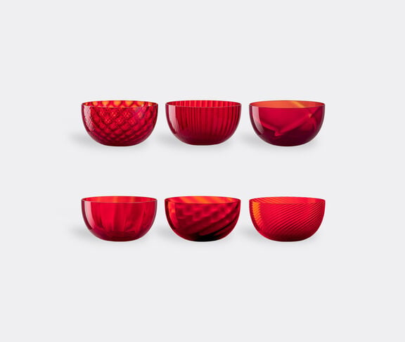 NasonMoretti 'Idra' assorted cups, set of six, red undefined ${masterID}