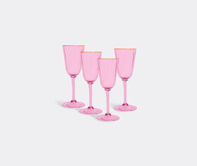 La DoubleJ Wine glasses, set of four, pink MULTICOLOUR LADJ20WIN472PIN
