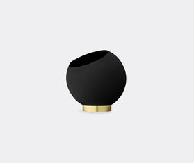 AYTM 'Globe' flowerpot, small, black and gold BLACK AYTM26GLO105BLK