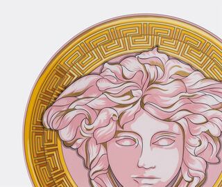 Rosenthal 'Medusa Amplified' service plate, pink coin MULTICOLOUR ROSE22MED113PIN