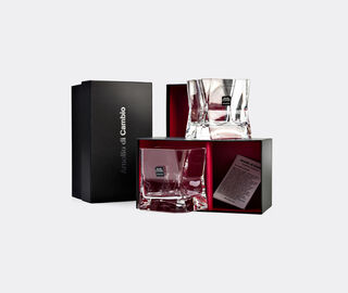 Arnolfo di Cambio 'Blade Runner' old fashioned tumbler glass, set of two, clear TRANSPARENT ARCA26CIB527TRA