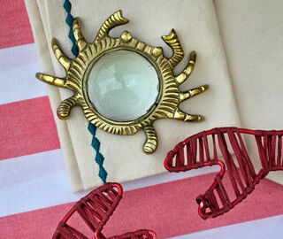 Les-Ottomans 'Crab' magnifying glass, gold MULTICOLOUR OTTO26MAG150MUL