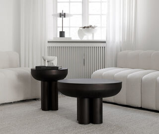 101 Copenhagen 'Crown' table, coffee, tall BROWN COPH22CRO785BEI