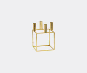 Audo Copenhagen 'Kubus 4' candleholder, gold plated GOLD BYLA22KUB679GOL