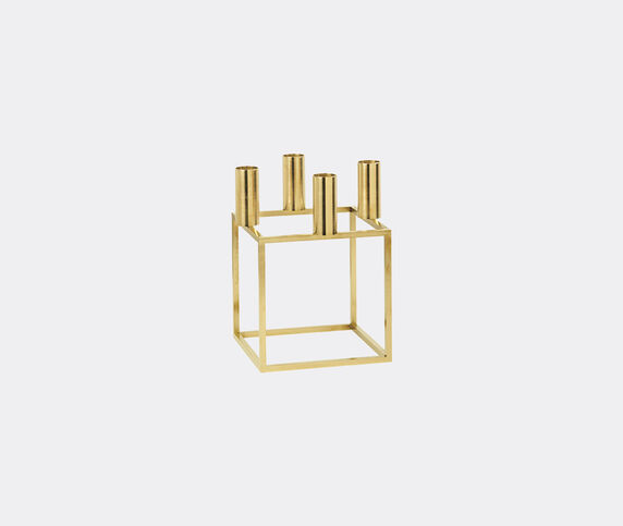 by Lassen 'Kubus 4' candleholder, gold plated