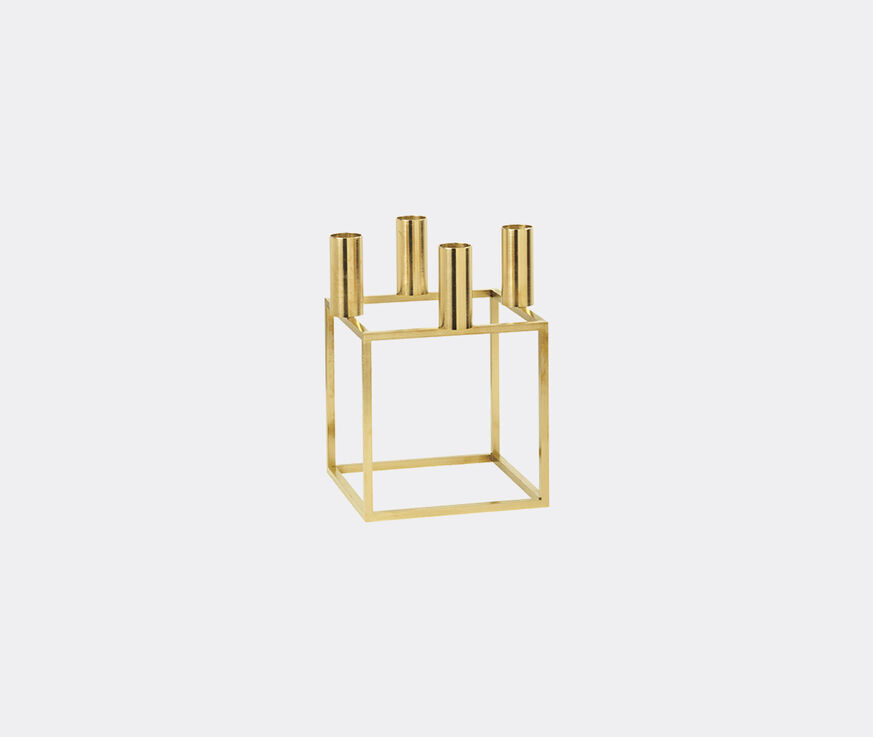 by Lassen 'Kubus 4' candleholder, gold plated