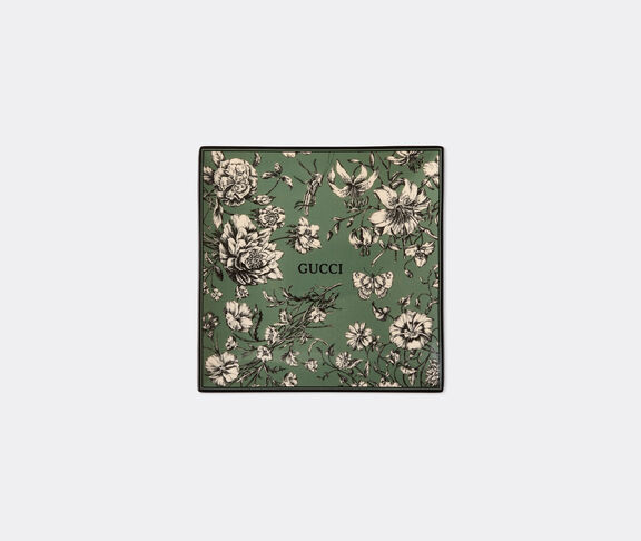 Gucci 'Flora Sketch' tray, green and ivory undefined ${masterID}