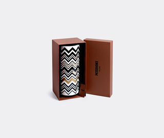 Missoni 'Zig Zag Gold' high vase, tall MULTICOLOUR MIHO22ZIG378MUL