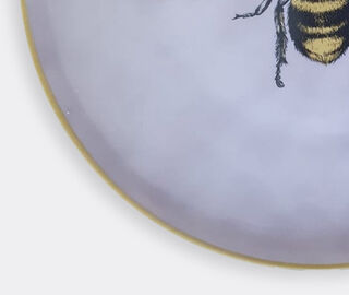Les-Ottomans 'Insetti' porcelain plate, bee PURPLE OTTO21INS801MUL