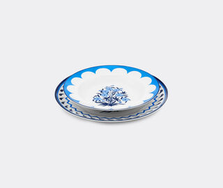 Aquazzura Casa 'Jaipur' soup plate, set of two, blue BLUE AQUA23JAI055BLU