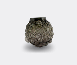 Vanessa Mitrani 'Champagne Ball' vase, smoke and silver GREY VAMI25CHA906GRY