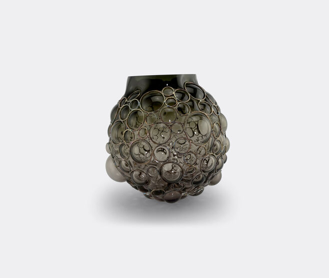 Vanessa Mitrani 'Champagne Ball' vase, smoke and silver GREY VAMI25CHA906GRY