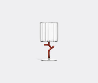 Ichendorf Milano 'Amaranta' stemmed glass, set of six, coral MULTICOLOUR ICMI23SET417RED
