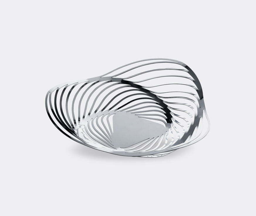 Alessi 'Trinity' fruit bowl, silver steel ALES21TRI584SIL