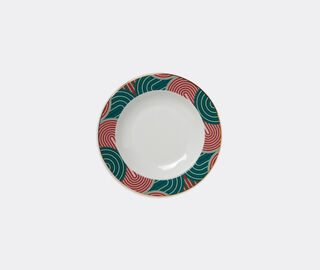 La DoubleJ 'Slinky Verde' soup and dinner plate set MULTICOLOUR LADJ22SOU108MUL