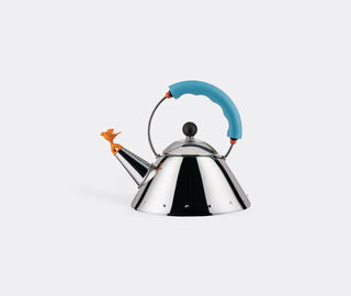 Alessi Kettle, blue handle SILVER ALES23KET373SIL