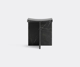 MCGANNON SAAD 'Thebes' stool, nero marquina BLACK MCSA25THE211BLK