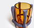 Cassina 'Sestiere' vase, amber and purple multicolor CASS22SES065MUL
