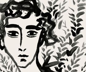 Lemon 'Middle March Blues 292' art print LIGHT BROWN LEMN21MID556MUL