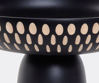 Zanat 'Nera' bowl, large, white on black BLACK ZANA20NER770BLK