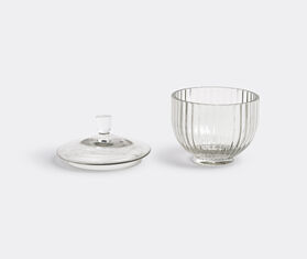 Lyngby Porcel&aelig;n Glass bonbonniere, small GREY LYPO15BON132GRY