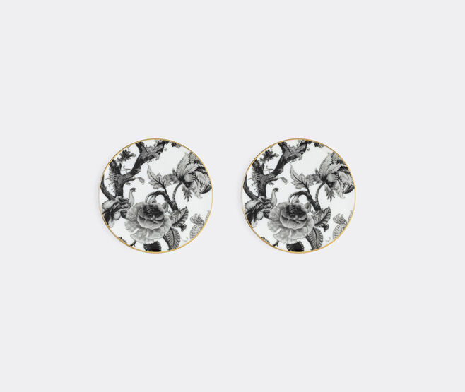 Simone Guidarelli Home 'Secret Garden' coaster, set of two, black and white MULTICOLOUR SIMO26SOU853MUL