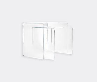 VESTA 'Simply' table, set of two, transparent TRANSPARENT VEST25SIM601TRA
