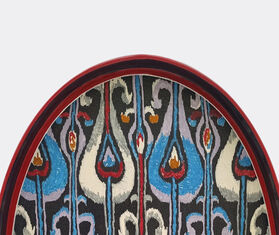 Les-Ottomans 'Ikat' iron tray, red MULTICOLOUR OTTO21IKA900MUL