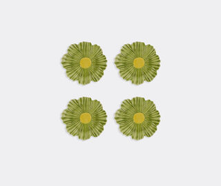 Bordallo Pinheiro 'Maria Flor' dessert plate, set of four, green MULTICOLOR BOPI26MAR958MUL