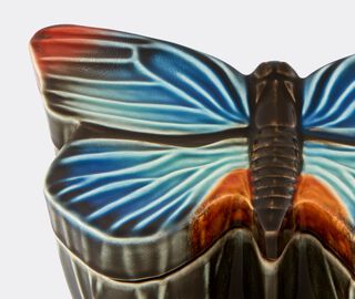 Bordallo Pinheiro 'Cloudy Butterflies' box, large, light blue MULTICOLOUR BOPI22CLO674MUL