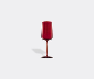 NasonMoretti 'Gigolo' white wine glass, rigadin red RED NAMO22GIG116RED