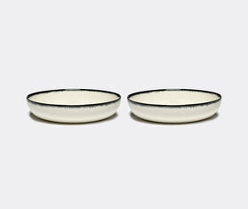 Serax &#39;D&eacute;&#39; deep plate, variation A, set of two, white and black WHITE SERA24HIG698WHI