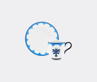 Aquazzura Casa 'Jaipur' coffee cup and saucer, set of two, blue BLUE AQUA23JAI316BLU