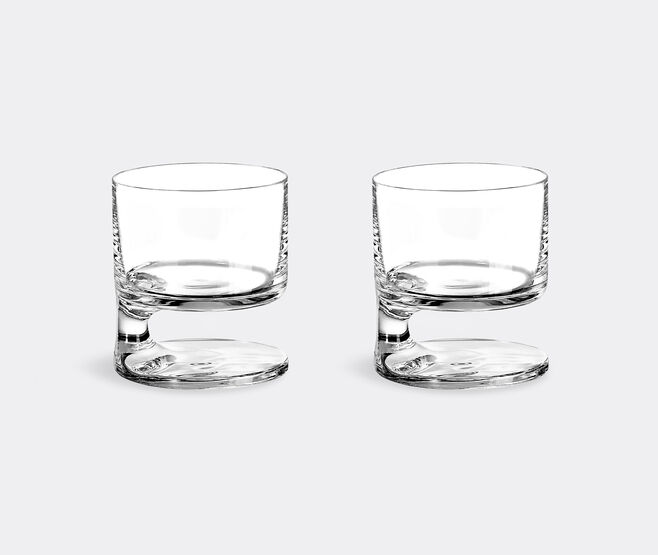 Arnolfo di Cambio 'Smoke' old fashioned tumbler glass, set of two, clear TRANSPARENT ARCA26SMO036TRA