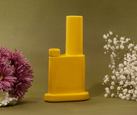 Wood'd 'Weed'd Bong SB001', yellow YELLOW WOOD22BON768YEL