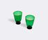 La DoubleJ 'Rainbow' glasses, green, set of two Green LADJ22RAI137GRN