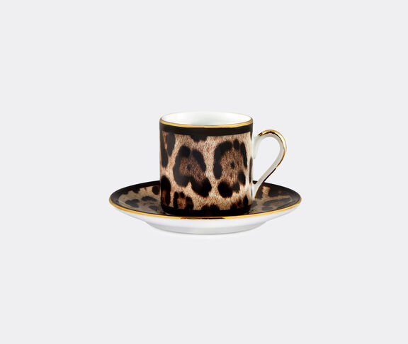 Dolce&Gabbana Casa 'Leopardo' espresso cup and saucer MULTICOLOUR DGCA22POR801MUL