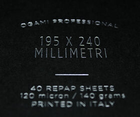 Ogami 'Professional' medium ruled notebook, black BLACK OGAM19NOT592BLK