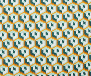 La DoubleJ 'Cubi Verde' cushion MULTICOLOUR LADJ22CUS389MUL