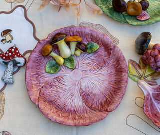 Les-Ottomans 'Radicchio' round platter multicolor MULTICOLOUR OTTO26RAD350MUL