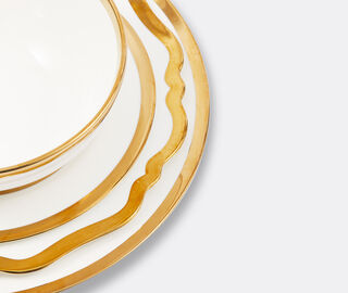 POLSPOTTEN 'Golden Finds' assorted plates and bowl set, four pieces, white WHITE POLS25PLA365WHI