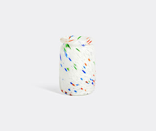 Hay 'Splash' vase, medium, white dot WHITE HAY120SPL354MUL