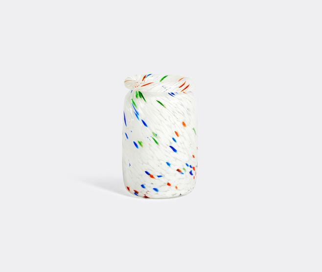 Hay 'Splash' vase, medium, white dot WHITE HAY120SPL354MUL